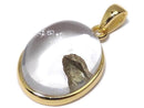 [Video][One of a kind] Pyrite in Quartz Pendant 18KGP NO.16