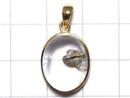 [Video][One of a kind] Pyrite in Quartz Pendant 18KGP NO.16