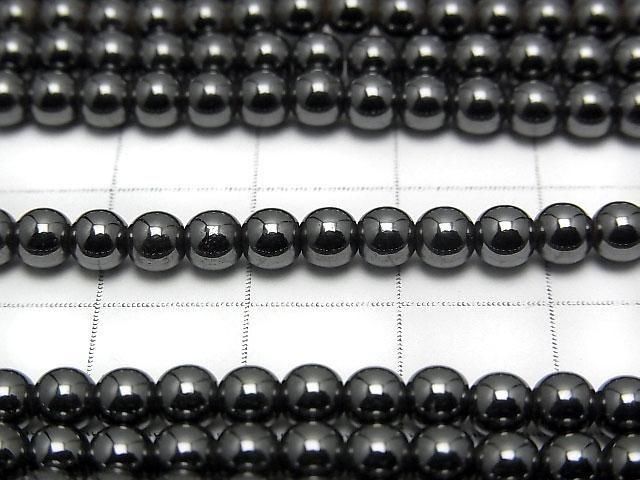 [Video]Magnetic! Hematite Round 4mm 1strand beads (aprx.15inch/38cm)