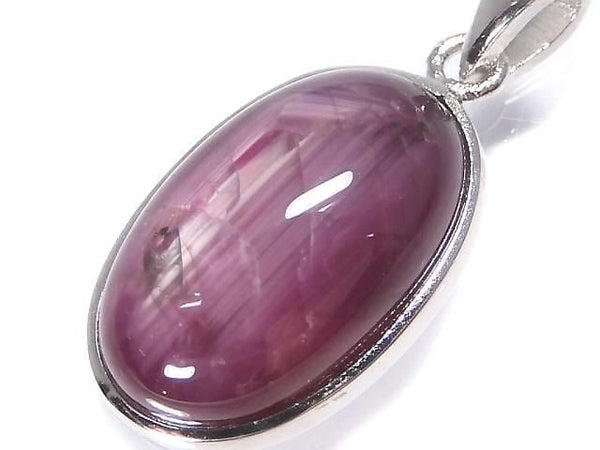 [Video][One of a kind] High Quality Star Ruby AAA Pendant Silver925 NO.8