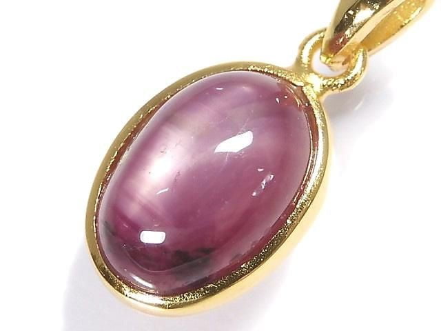 [Video][One of a kind] High Quality Star Ruby AAA Pendant 18KGP NO.12