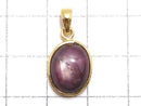 [Video][One of a kind] High Quality Star Ruby AAA Pendant 18KGP NO.14