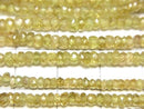 [Video]High Quality Sphene AAA Faceted Button Rondelle half or 1strand beads (aprx.15inch/38cm)