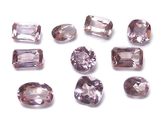 [Video][One of a kind] High Quality Pink Apatite AAA Loose stone Faceted 10pcs Set NO.16