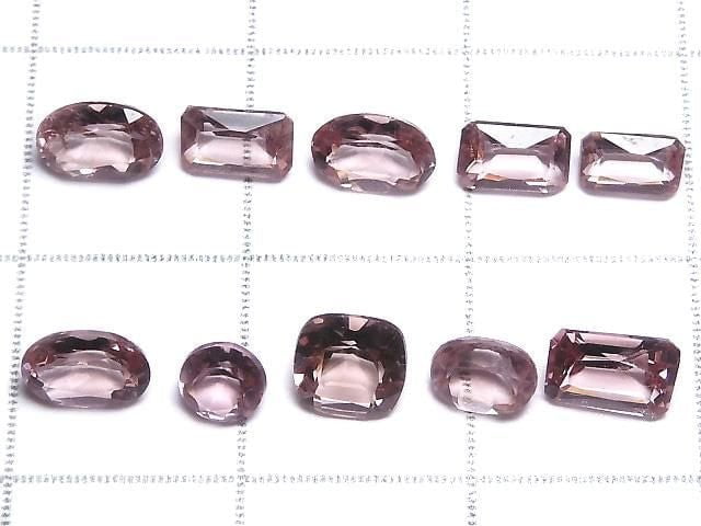 [Video][One of a kind] High Quality Pink Apatite AAA Loose stone Faceted 10pcs Set NO.22