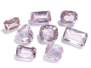 [Video][One of a kind] High Quality Pink Diaspore Loose stone Faceted 8pcs Set NO.12