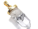[Video][One of a kind] Stibnite in Quartz Pendant 18KGP NO.11