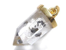 [Video][One of a kind] Stibnite in Quartz Pendant 18KGP NO.12