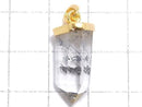 [Video][One of a kind] Stibnite in Quartz Pendant 18KGP NO.16