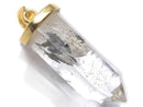 [Video][One of a kind] Stibnite in Quartz Pendant 18KGP NO.19