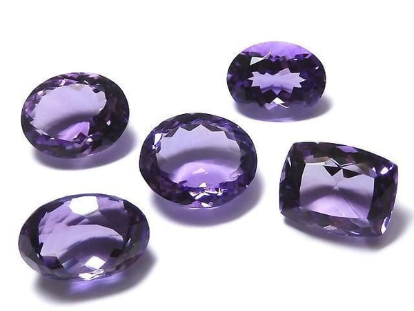 [Video][One of a kind] High Quality Amethyst AAA Loose stone Faceted 5pcs Set NO.29