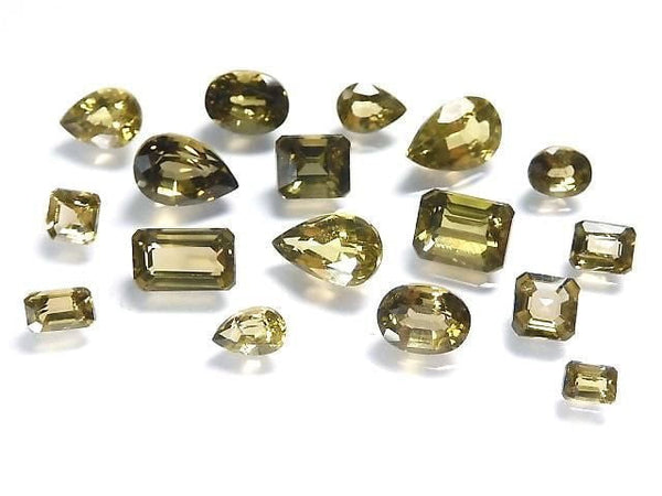 [Video][One of a kind] High Quality Clinozoisite Loose stone Faceted 17pcs Set NO.1