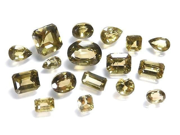 [Video][One of a kind] High Quality Clinozoisite Loose stone Faceted 17pcs Set NO.3