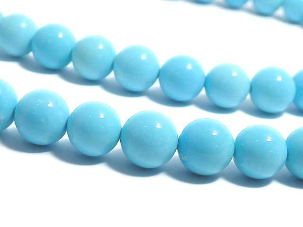 [Video][One of a kind] Arizona Sleeping Beauty Turquoise AAAA Round 6mm 1strand beads (aprx.16inch/39cm) NO.1