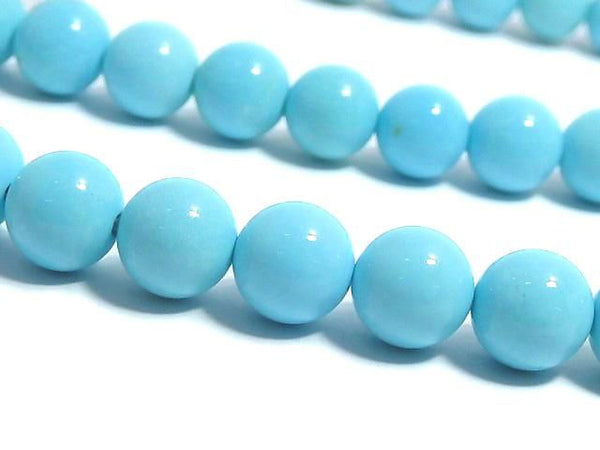 [Video][One of a kind] Arizona Sleeping Beauty Turquoise AAAA Round 6mm 1strand beads (aprx.16inch/39cm) NO.2