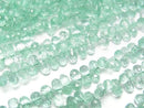 [Video]High Quality Emerald AAA Drop Faceted Briolette half or 1strand beads (aprx.15inch/38cm)