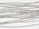 Karen Silver Flower Pattern Tube 4x1.5x1.5mm half or 1strand beads (aprx.27inch/68cm)
