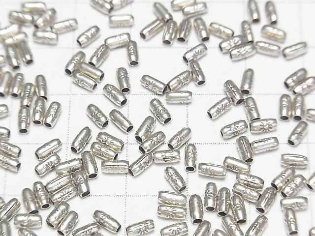 Karen Silver Ornament Tube 4.5x2x2mm 10pcs