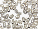 Karen Silver Ornament Tube 4x3x3mm 10pcs