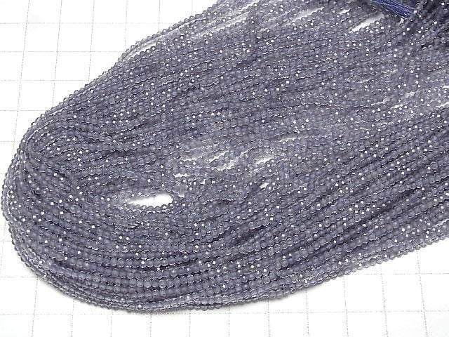 [Video]High Quality! Iolite AAA- Faceted Round 2mm 1strand beads (aprx.12inch/30cm)