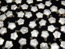 [Video] Fresh Water Pearl Flower Charm 11x11mm White 2pcs