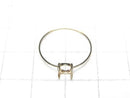 [Video][Japan][K10 Yellow Gold] Ring Frame (Prong Setting) for Round Cabochon 5mm 1pc
