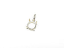 [Video][Japan][K10 Yellow Gold] Pendant Frame (Prong Setting) for Round Cabochon 5mm, 1pc