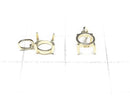 [Video][Japan][K10 Yellow Gold] Pendant Frame (Prong Setting) for Round Cabochon 5mm, 1pc