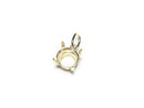 [Video][Japan][K10 Yellow Gold]Pendant Frame (Prong Setting) Round Faceted 5mm 1pc