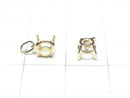 [Video][Japan][K10 Yellow Gold]Pendant Frame (Prong Setting) Round Faceted 5mm 1pc