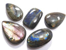 [Video][One of a kind] Labradorite AAA Cabochon 5pcs Set NO.13