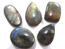[Video][One of a kind] Labradorite AAA Cabochon 5pcs Set NO.14