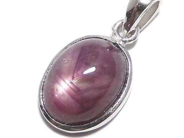 [Video][One of a kind] High Quality Star Ruby AAA Pendant Silver925 NO.23