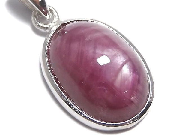 [Video][One of a kind] High Quality Star Ruby AAA Pendant Silver925 NO.28
