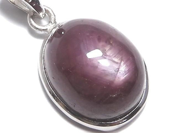 [Video][One of a kind] High Quality Star Ruby AAA Pendant Silver925 NO.30