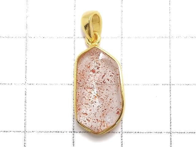 [Video][One of a kind] High Quality Lepidocrocite in Quartz AAA- Pendant 18KGP NO.214