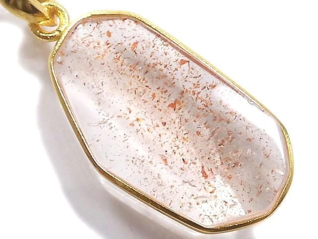 [Video][One of a kind] High Quality Lepidocrocite in Quartz AAA- Pendant 18KGP NO.222