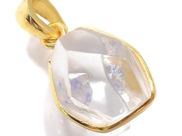 [Video][One of a kind] Fluorite in Quartz Pendant 18KGP NO.103