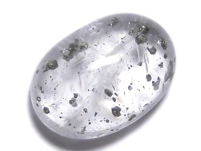 [Video][One of a kind] Pyrite in Quartz Loose stone 1pc NO.72