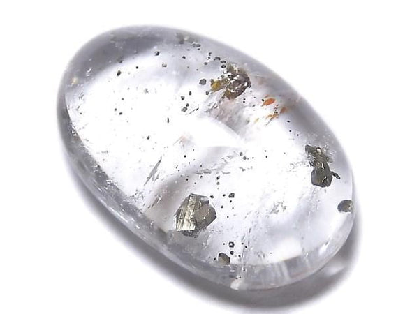 [Video][One of a kind] Pyrite in Quartz Loose stone 1pc NO.77