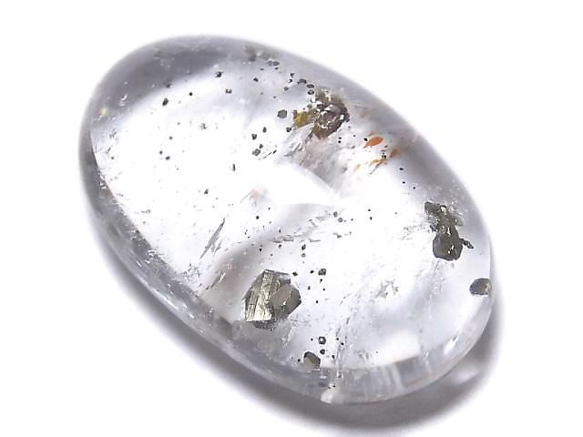 [Video][One of a kind] Pyrite in Quartz Loose stone 1pc NO.77
