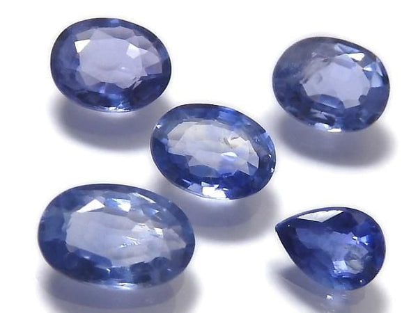 [Video][One of a kind] High Quality Blue Sapphire AAA Loose stone Faceted 5pcs Set NO.2