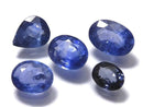 [Video][One of a kind] High Quality Blue Sapphire AAA Loose stone Faceted 5pcs Set NO.3