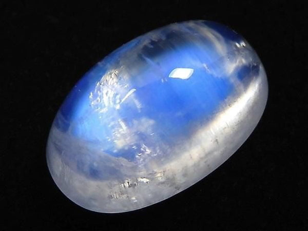 [Video][One of a kind] High Quality Rainbow Moonstone AAA Cabochon 1pc NO.136