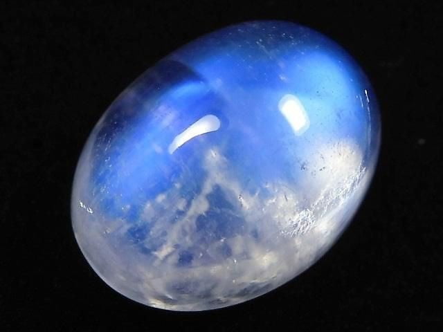 [Video][One of a kind] High Quality Rainbow Moonstone AAA Cabochon 1pc NO.140
