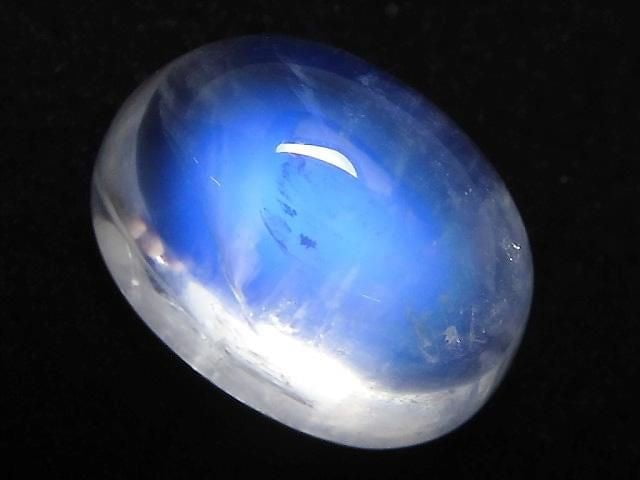 [Video][One of a kind] High Quality Rainbow Moonstone AAA Cabochon 1pc NO.142