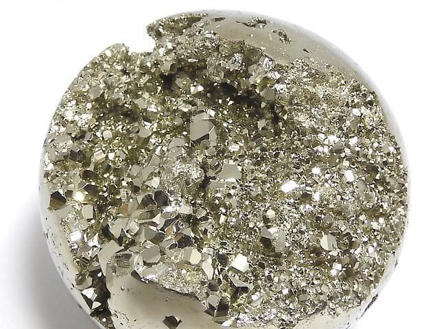 [Video][One of a kind] Golden Pyrite Sphere, Round 48mm 1pc NO.2