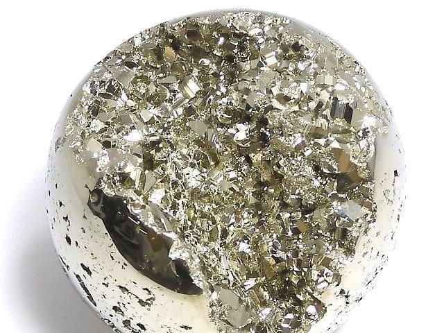 [Video][One of a kind] Golden Pyrite Sphere, Round 50mm 1pc NO.8