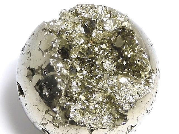 [Video][One of a kind] Golden Pyrite Sphere, Round 53mm 1pc NO.11