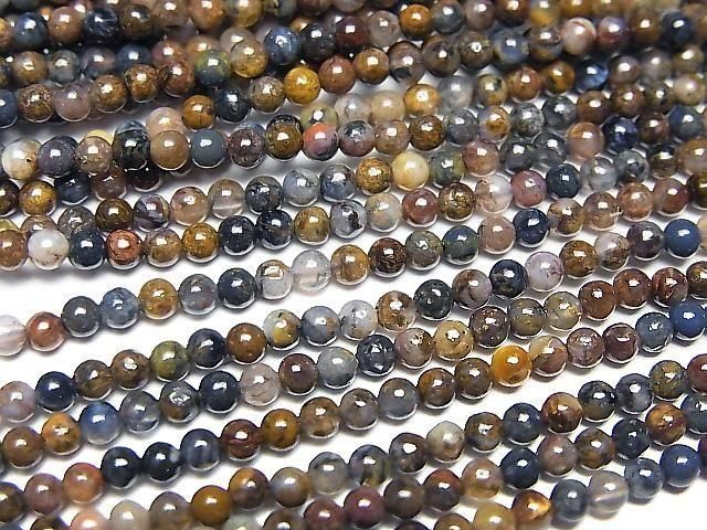 [Video] Pietersite AA++ Round 2mm 1strand beads (approx. 15 inches/37 cm)